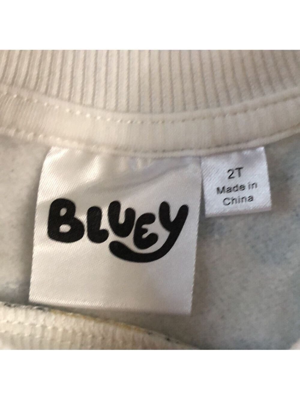 Moose Bluey Bingo Long Toddler Boys Sleeve Pullover Sweatshirt White 2T - Picture 11 of 13